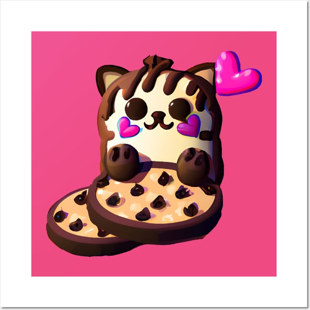 Cookie cat Wall Art by Meowsiful